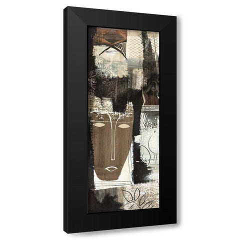 Ethnic Panel II Black Modern Wood Framed Art Print with Double Matting by Carney, Patrick