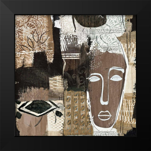 Ethno I Black Modern Wood Framed Art Print by Carney, Patrick