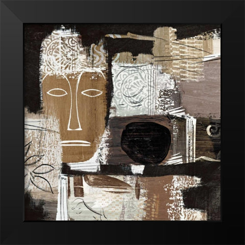 Ethno II Black Modern Wood Framed Art Print by Carney, Patrick