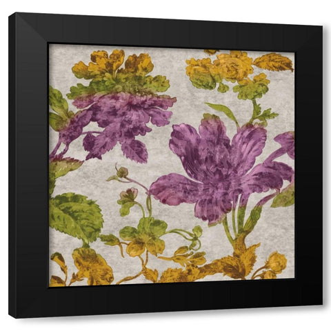 Full Bloom I Black Modern Wood Framed Art Print with Double Matting by Davis, Pamela