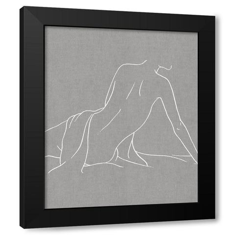 Female Figure Gray IV Black Modern Wood Framed Art Print with Double Matting by Blake, Madeline