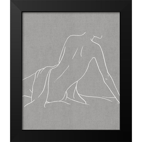 Female Figure Gray IV Black Modern Wood Framed Art Print by Blake, Madeline