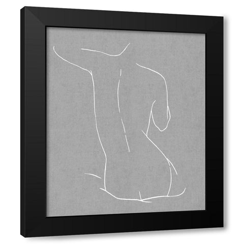 Female Figure Gray V Black Modern Wood Framed Art Print with Double Matting by Blake, Madeline