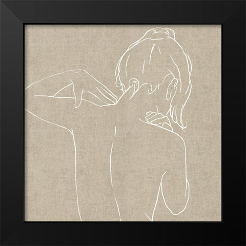 Female Figure Natural II Black Modern Wood Framed Art Print by Blake, Madeline