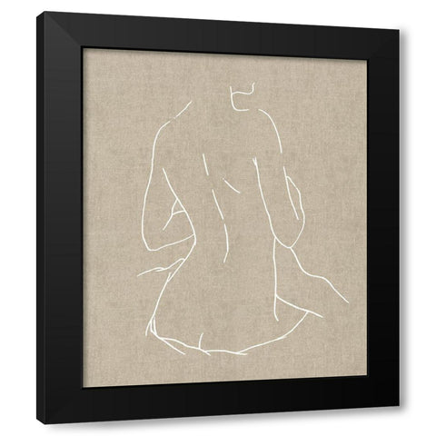 Female Figure Natural III Black Modern Wood Framed Art Print with Double Matting by Blake, Madeline