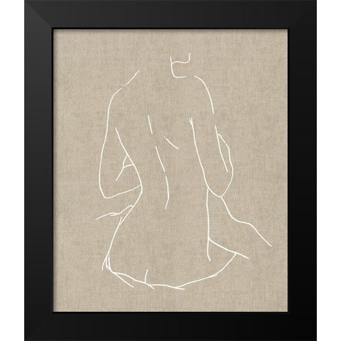 Female Figure Natural III Black Modern Wood Framed Art Print by Blake, Madeline