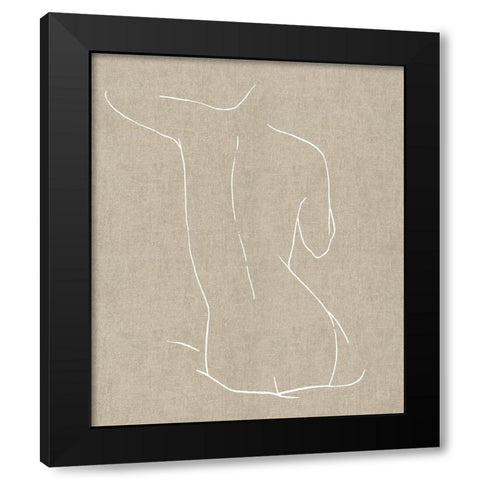Female Figure Natural V Black Modern Wood Framed Art Print with Double Matting by Blake, Madeline