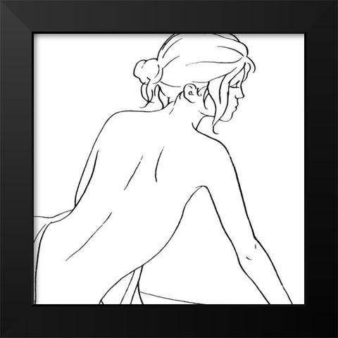 Female Figure I Black Modern Wood Framed Art Print by Blake, Madeline