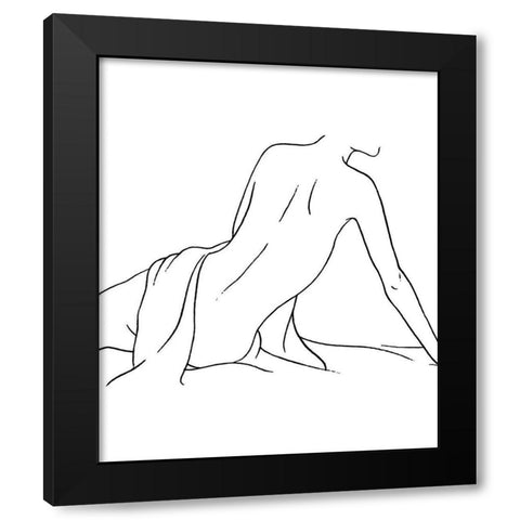 Female Figure IV Black Modern Wood Framed Art Print with Double Matting by Blake, Madeline