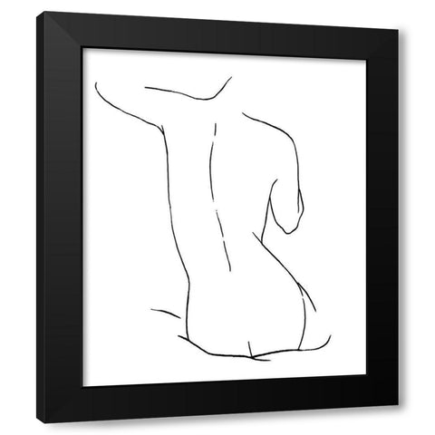 Female Figure V Black Modern Wood Framed Art Print with Double Matting by Blake, Madeline