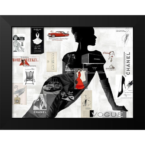 High Fashion I Black Modern Wood Framed Art Print by Pearson, Amanda