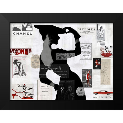 High Fashion II Black Modern Wood Framed Art Print by Pearson, Amanda