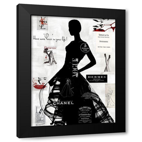 High Fashion III Black Modern Wood Framed Art Print by Pearson, Amanda