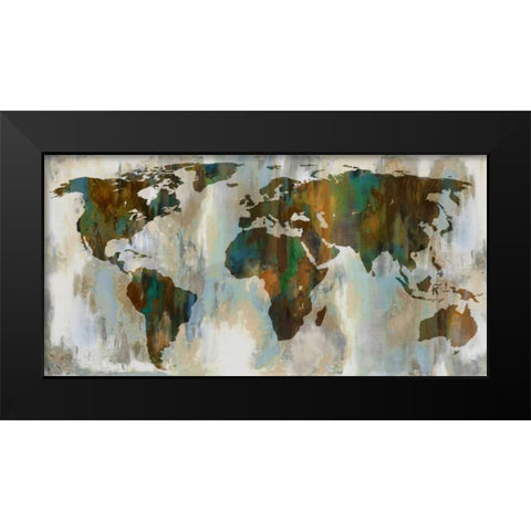 World  of Color Black Modern Wood Framed Art Print by Brennan, Russell