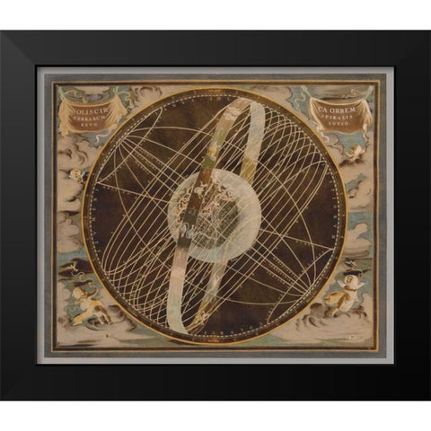Celestial I Black Modern Wood Framed Art Print by Brennan, Russell