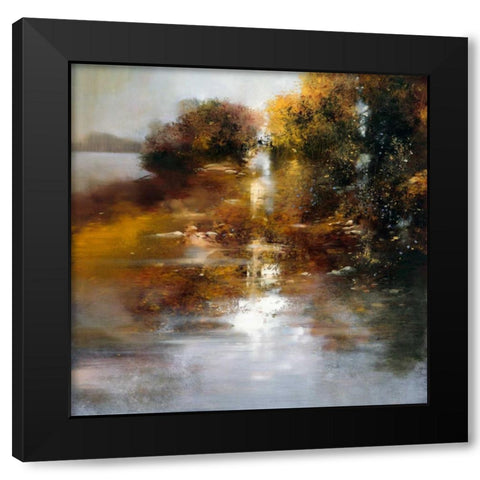 Autumn Light Black Modern Wood Framed Art Print with Double Matting by Di Scenza, Ron
