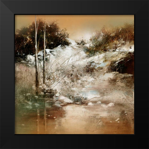Warm Winter Black Modern Wood Framed Art Print by Di Scenza, Ron