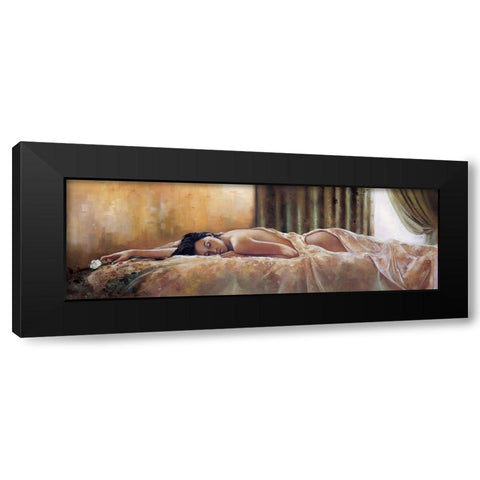 Quiet Moment Black Modern Wood Framed Art Print by Di Scenza, Ron