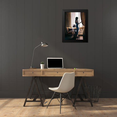 Anticipation Black Modern Wood Framed Art Print by Di Scenza, Ron