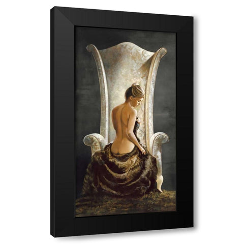 Lovely Lady Black Modern Wood Framed Art Print with Double Matting by Di Scenza, Ron