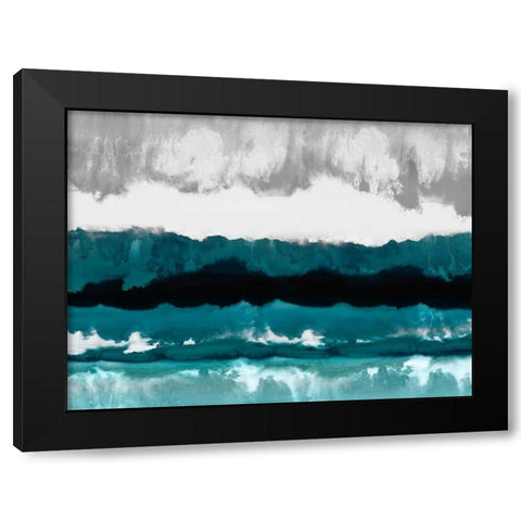 Cerulean View Black Modern Wood Framed Art Print by Springer, Rachel