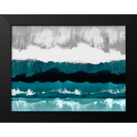 Cerulean View Black Modern Wood Framed Art Print by Springer, Rachel