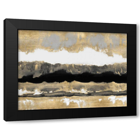 Golden Undertones II Black Modern Wood Framed Art Print by Springer, Rachel