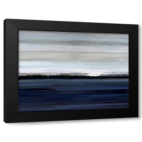 At the Edge Black Modern Wood Framed Art Print by Springer, Rachel