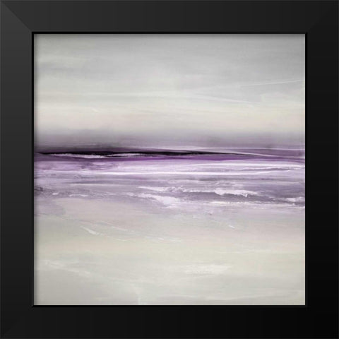 Sway in Amethyst Black Modern Wood Framed Art Print by Springer, Rachel