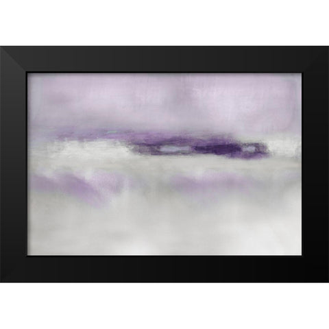 Suspend in Amethyst Black Modern Wood Framed Art Print by Springer, Rachel