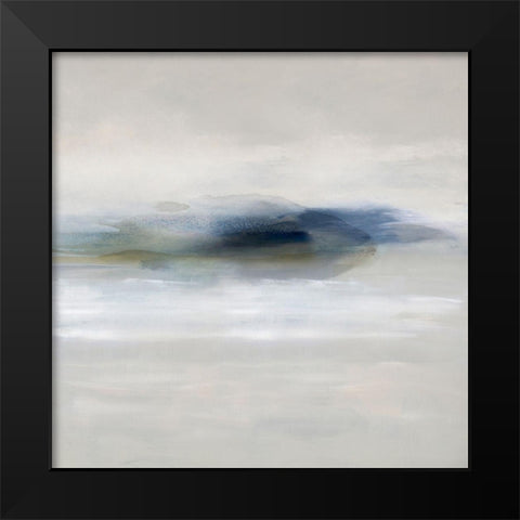 Suspend in Indigo Black Modern Wood Framed Art Print by Springer, Rachel