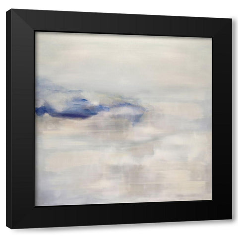 Tranquil with Blue Black Modern Wood Framed Art Print with Double Matting by Springer, Rachel