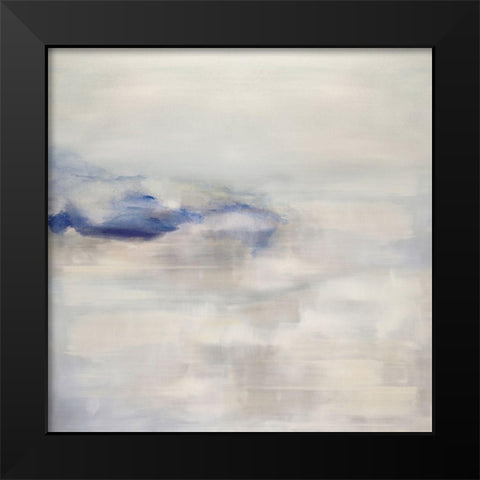 Tranquil with Blue Black Modern Wood Framed Art Print by Springer, Rachel