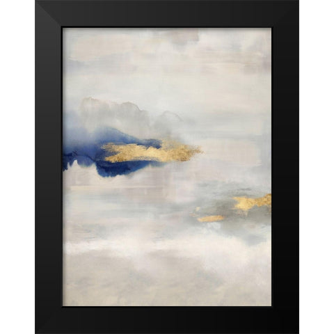 Ethereal with Blue V Black Modern Wood Framed Art Print by Springer, Rachel