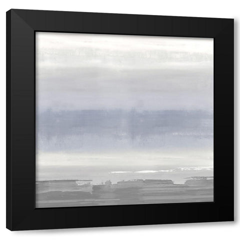 Gray on Gray Black Modern Wood Framed Art Print with Double Matting by Springer, Rachel
