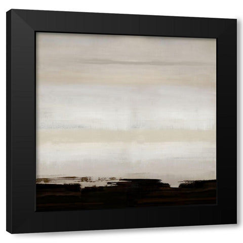 Chocolate Strokes II Black Modern Wood Framed Art Print by Springer, Rachel