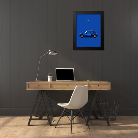 Renault 5 Turbo 1983 Black Modern Wood Framed Art Print by Rogan, Mark