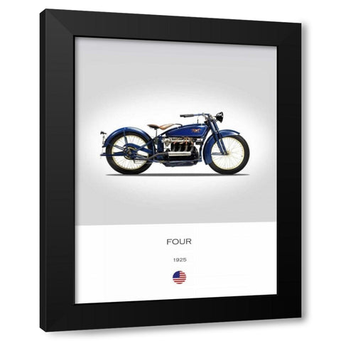 Ace Four 1925 Black Modern Wood Framed Art Print by Rogan, Mark