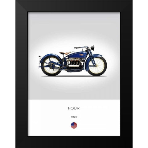 Ace Four 1925 Black Modern Wood Framed Art Print by Rogan, Mark