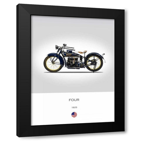 Henderson Four 1925 Black Modern Wood Framed Art Print with Double Matting by Rogan, Mark