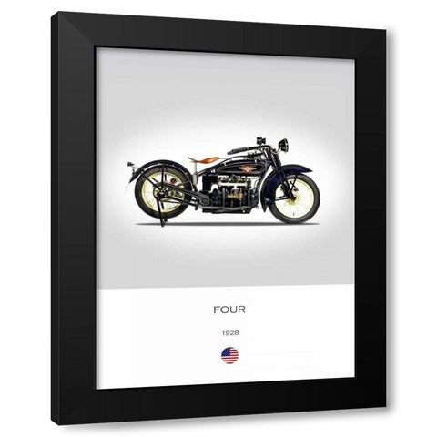 Henderson Four 1928 Black Modern Wood Framed Art Print with Double Matting by Rogan, Mark