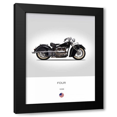 Indian Four 1938 Black Modern Wood Framed Art Print with Double Matting by Rogan, Mark