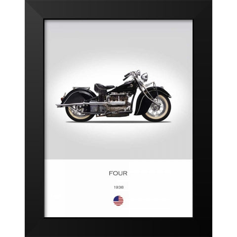 Indian Four 1938 Black Modern Wood Framed Art Print by Rogan, Mark