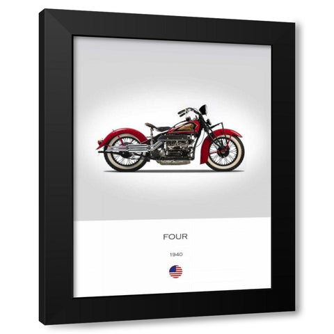 Indian Four 1940 Black Modern Wood Framed Art Print by Rogan, Mark