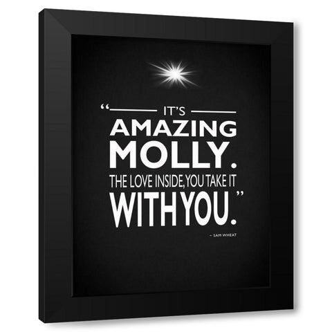 Ghost Its Amazing Molly Black Modern Wood Framed Art Print by Rogan, Mark
