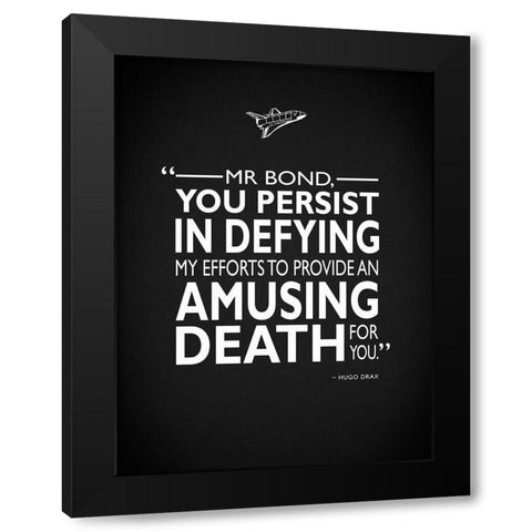 James Bond - Amusing Death Black Modern Wood Framed Art Print with Double Matting by Rogan, Mark