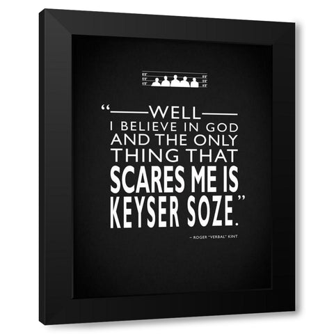 The Usual Suspects - Scares Black Modern Wood Framed Art Print with Double Matting by Rogan, Mark
