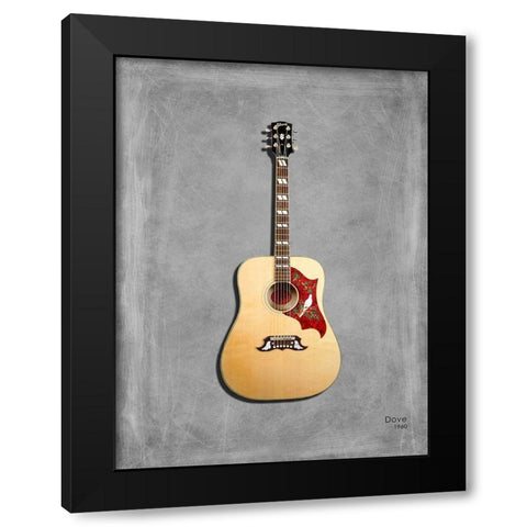 Gibson Dove 1960 Black Modern Wood Framed Art Print with Double Matting by Rogan, Mark
