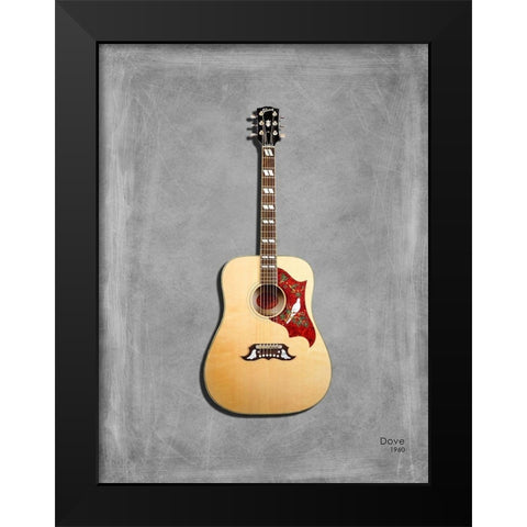 Gibson Dove 1960 Black Modern Wood Framed Art Print by Rogan, Mark