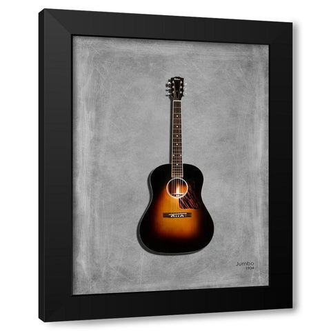 Gibson OriginalJumbo 1934 Black Modern Wood Framed Art Print with Double Matting by Rogan, Mark